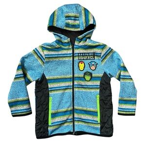 Marvel Kids Zip Up Hooded Fleece Jacket